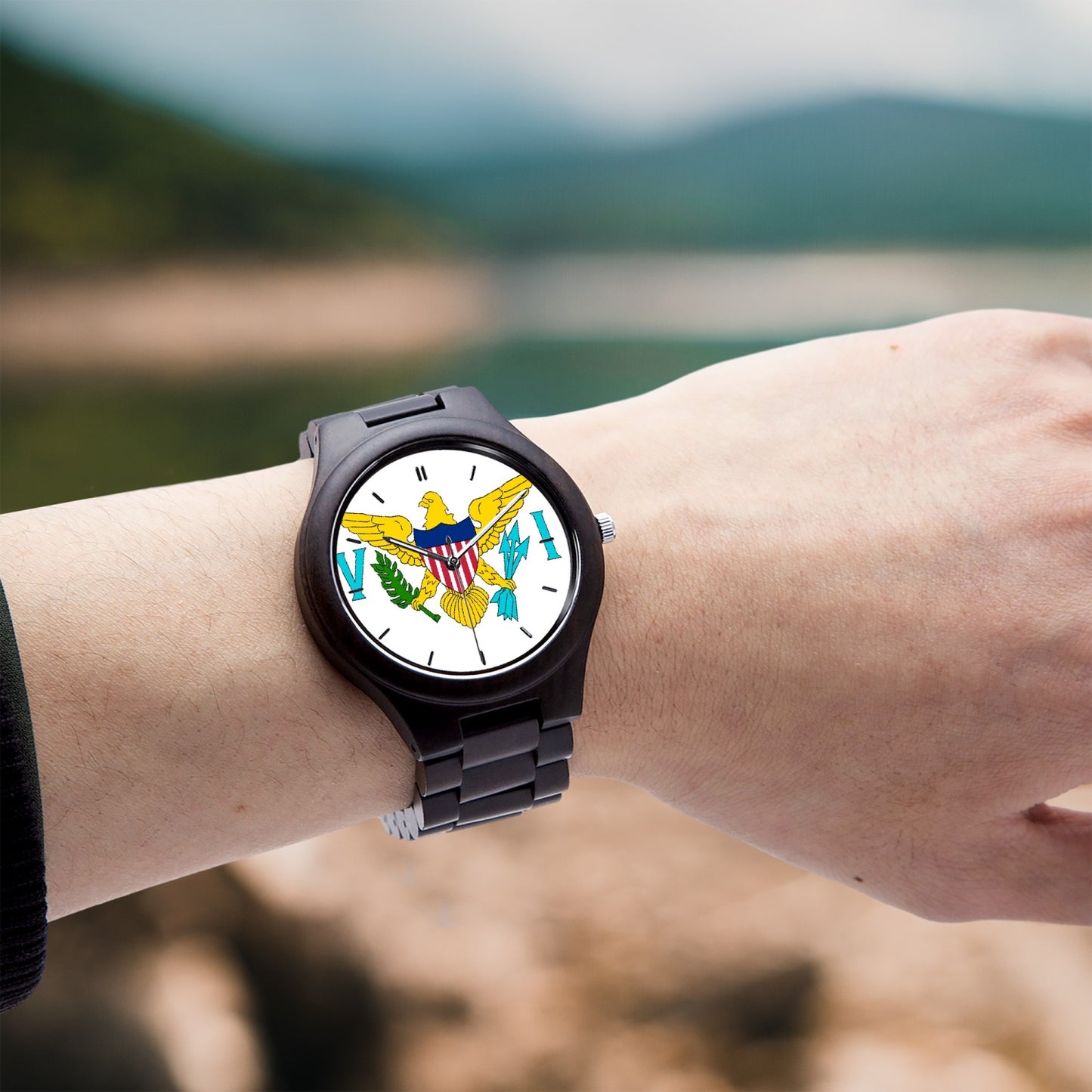 VI Flag Italian Olive Lumber Quartz Watch