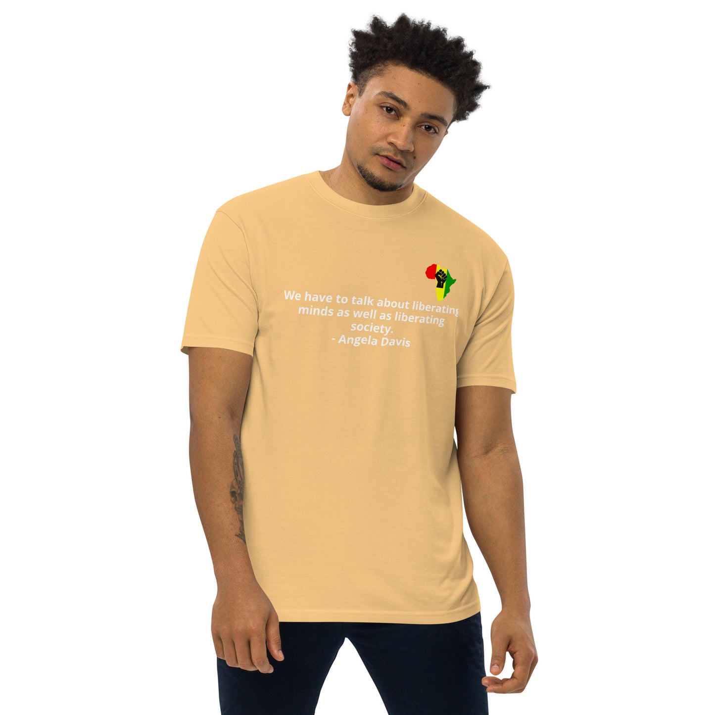 Liberating minds _Angela Davis Premium Heavyweight Tee