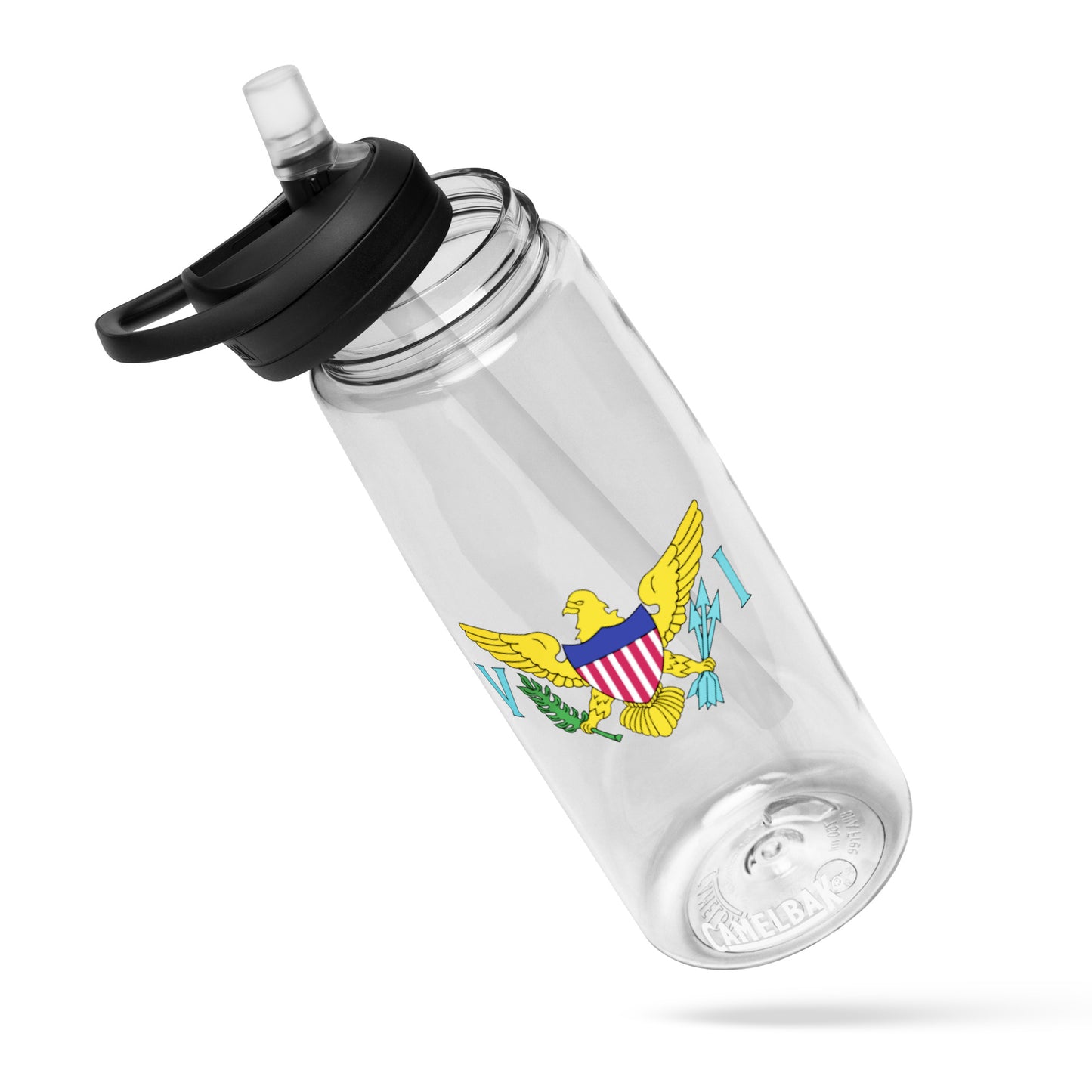 VI Flag Sports water bottle