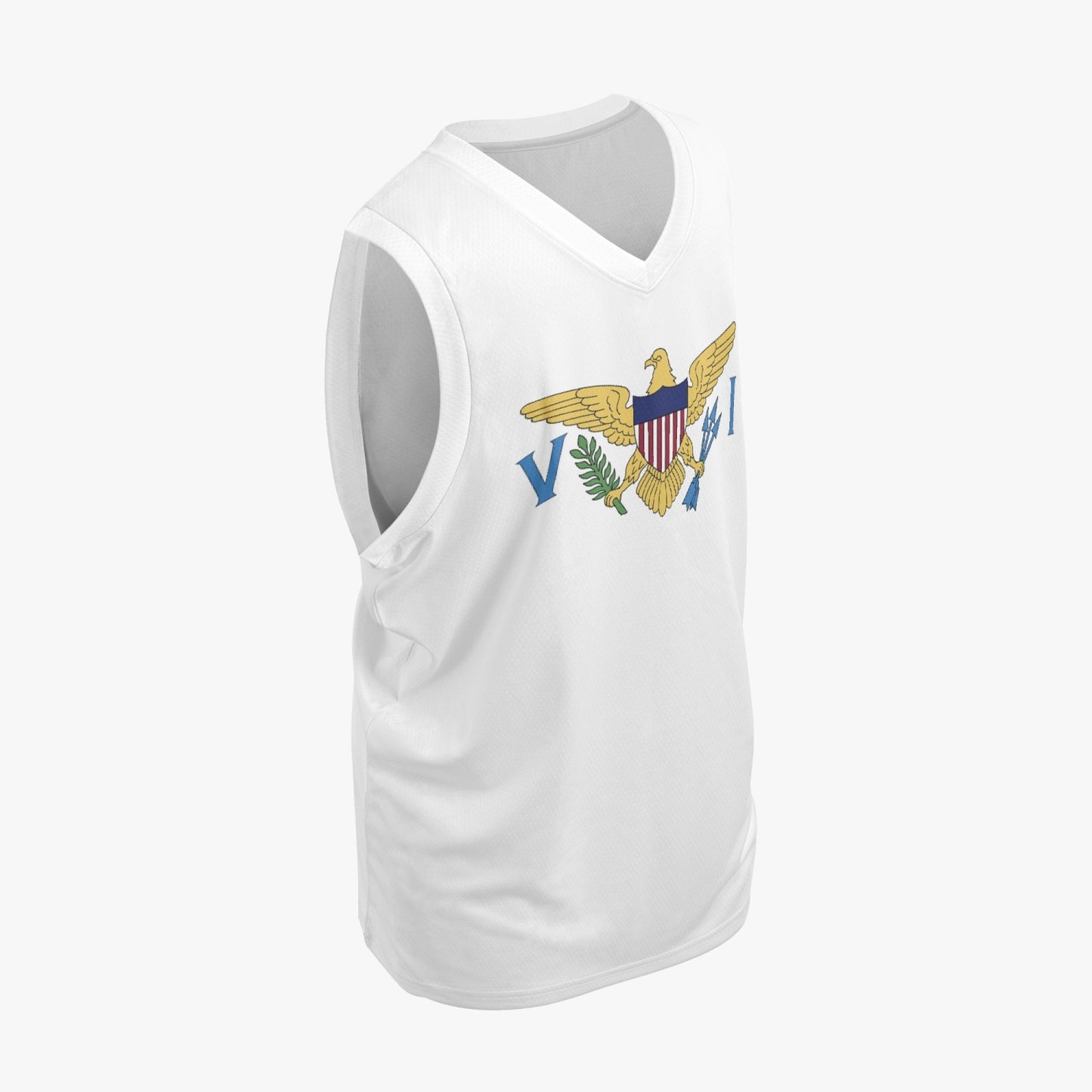 VI Flag Kids Basketball Jersey Set