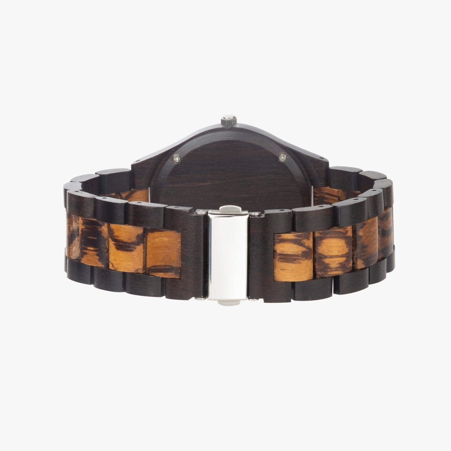 Retro VI Flag Indian Ebony Wooden Watch