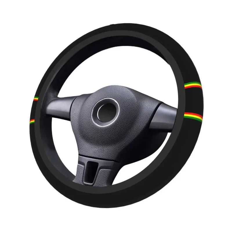 Rasta Stripe Steering Wheel Cover