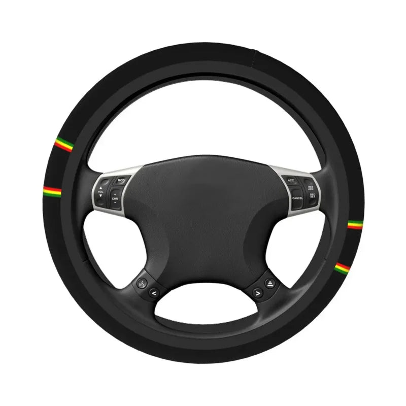 Rasta Stripe Steering Wheel Cover