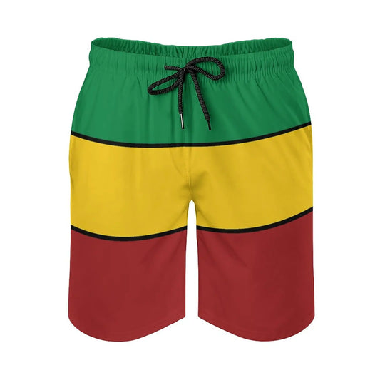 Rasta Stripes Men's Shorts