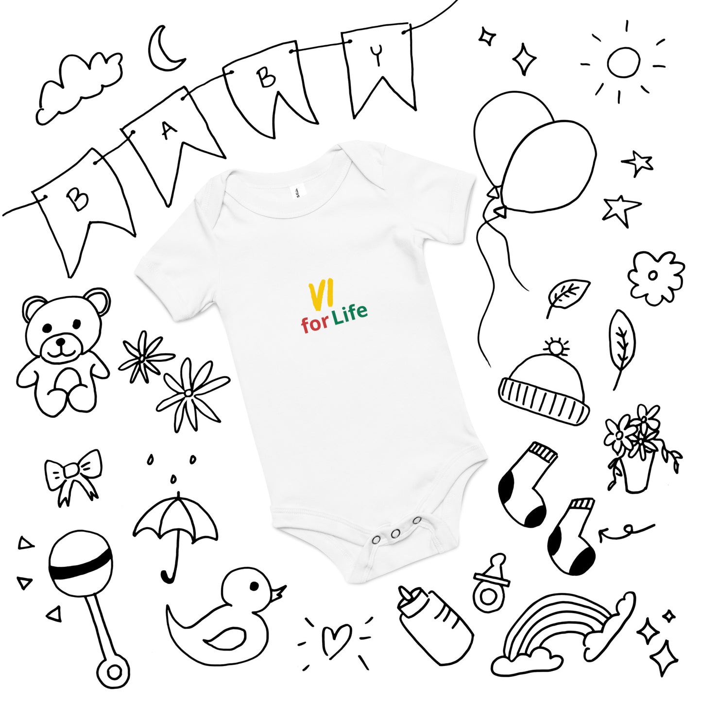 VI For Life Baby short sleeve one piece