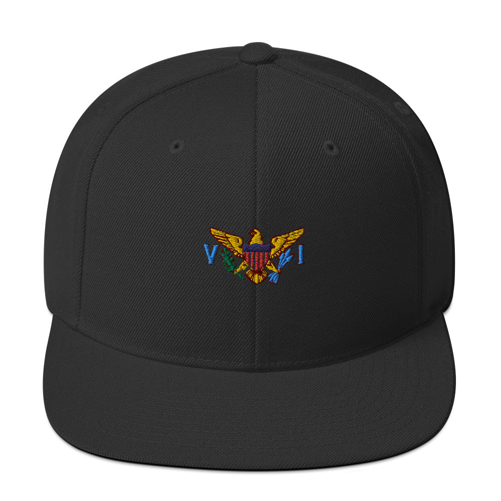 VI Flag Snapback Hat