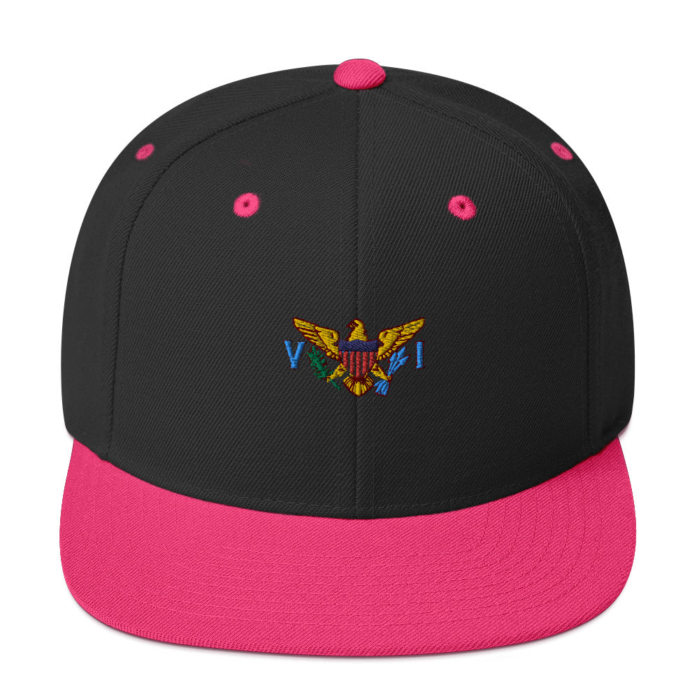 VI Flag Snapback Hat