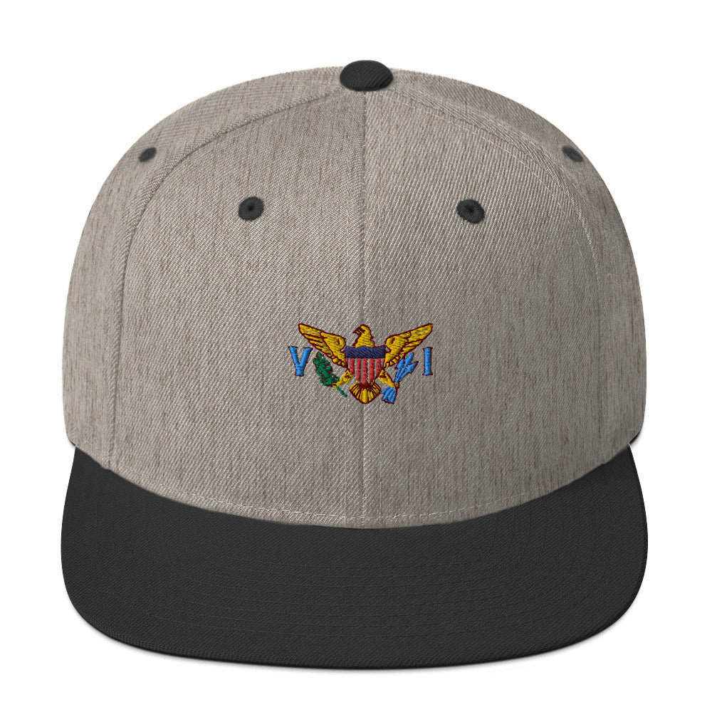 VI Flag Snapback Hat