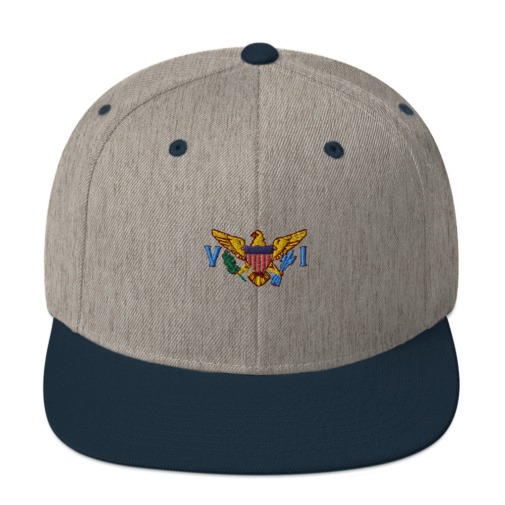 VI Flag Snapback Hat