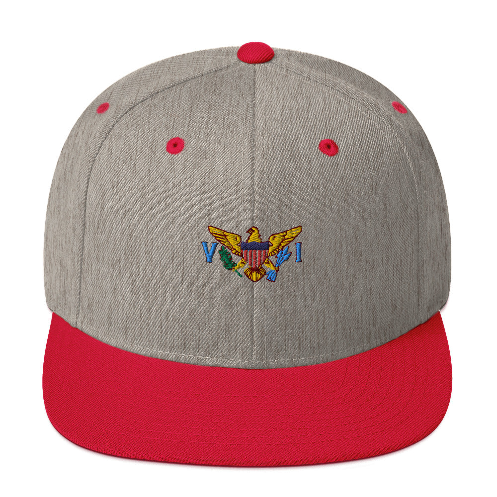 VI Flag Snapback Hat