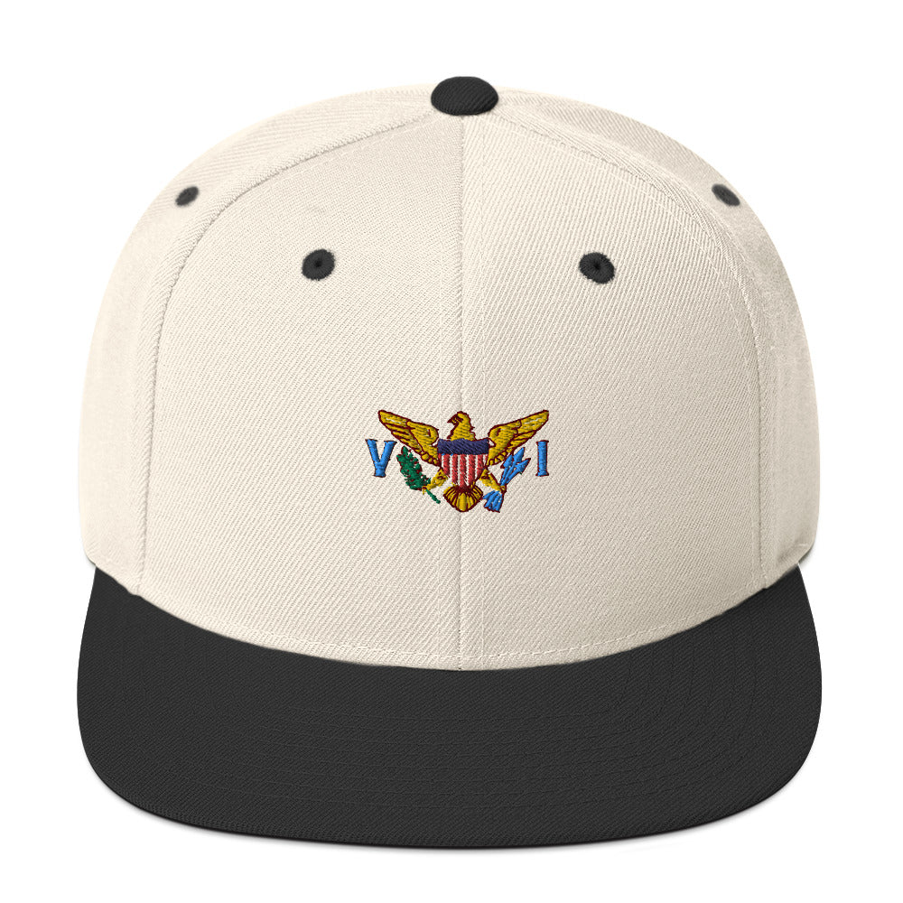 VI Flag Snapback Hat