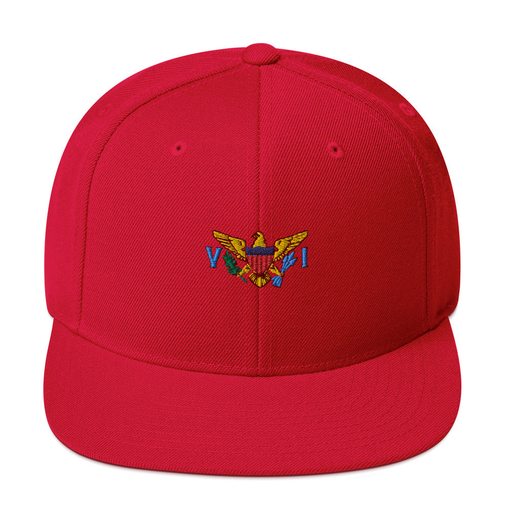 VI Flag Snapback Hat