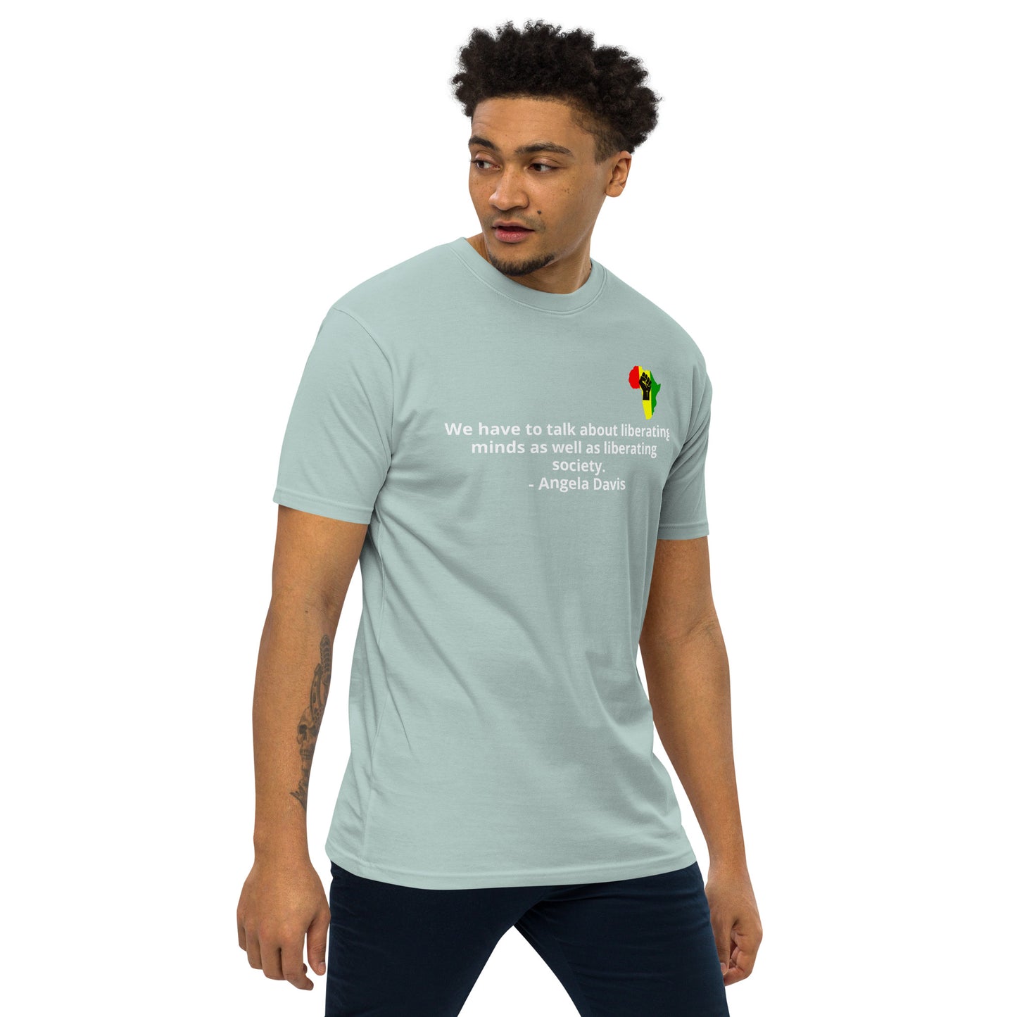 Liberating minds _Angela Davis  Premium Heavyweight Tee