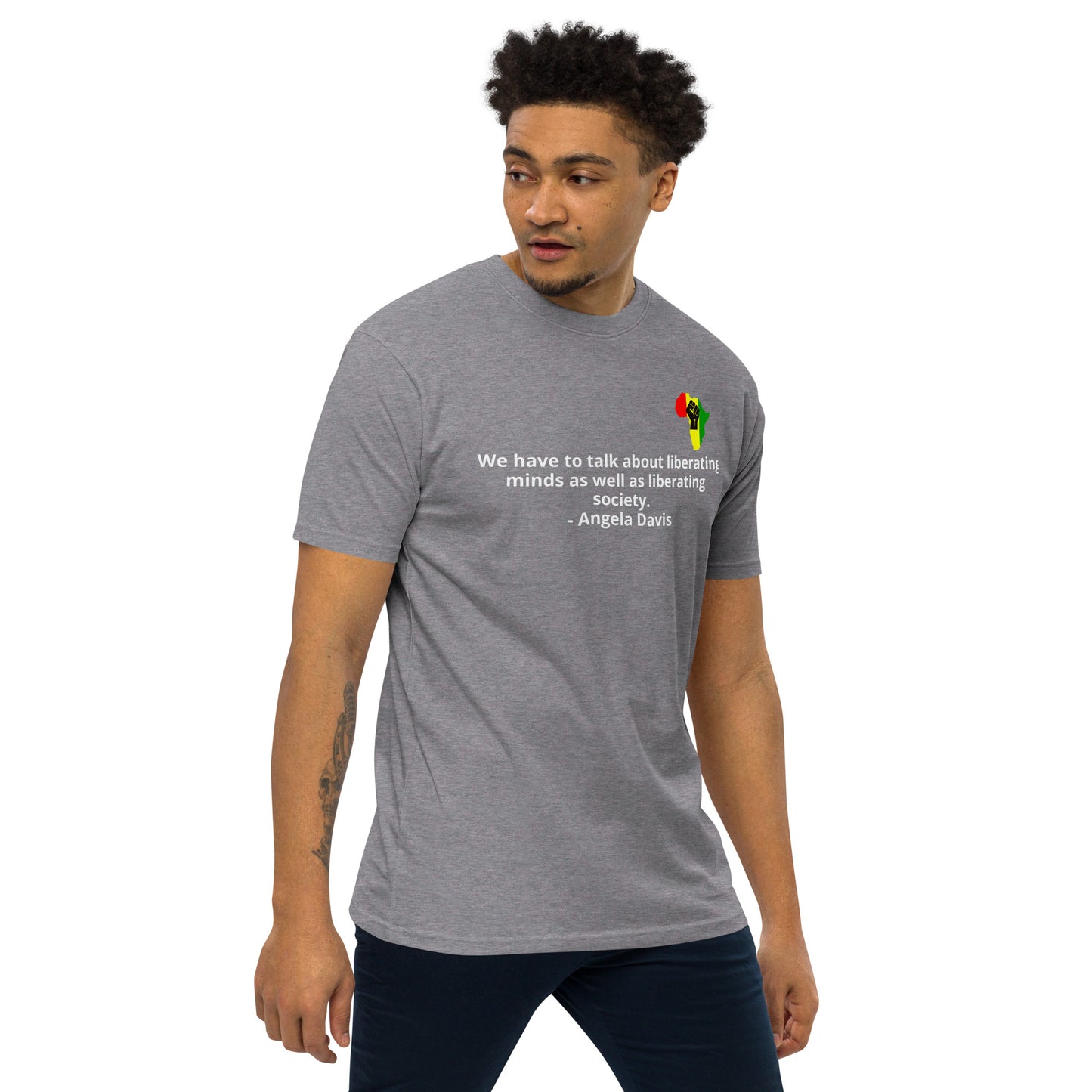 Liberating minds _Angela Davis  Premium Heavyweight Tee