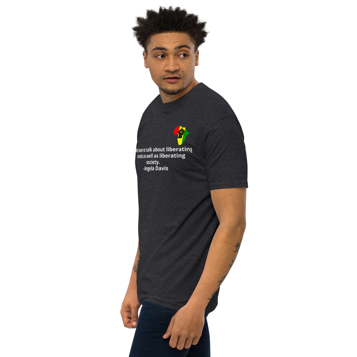 Liberating minds _Angela Davis  Premium Heavyweight Tee