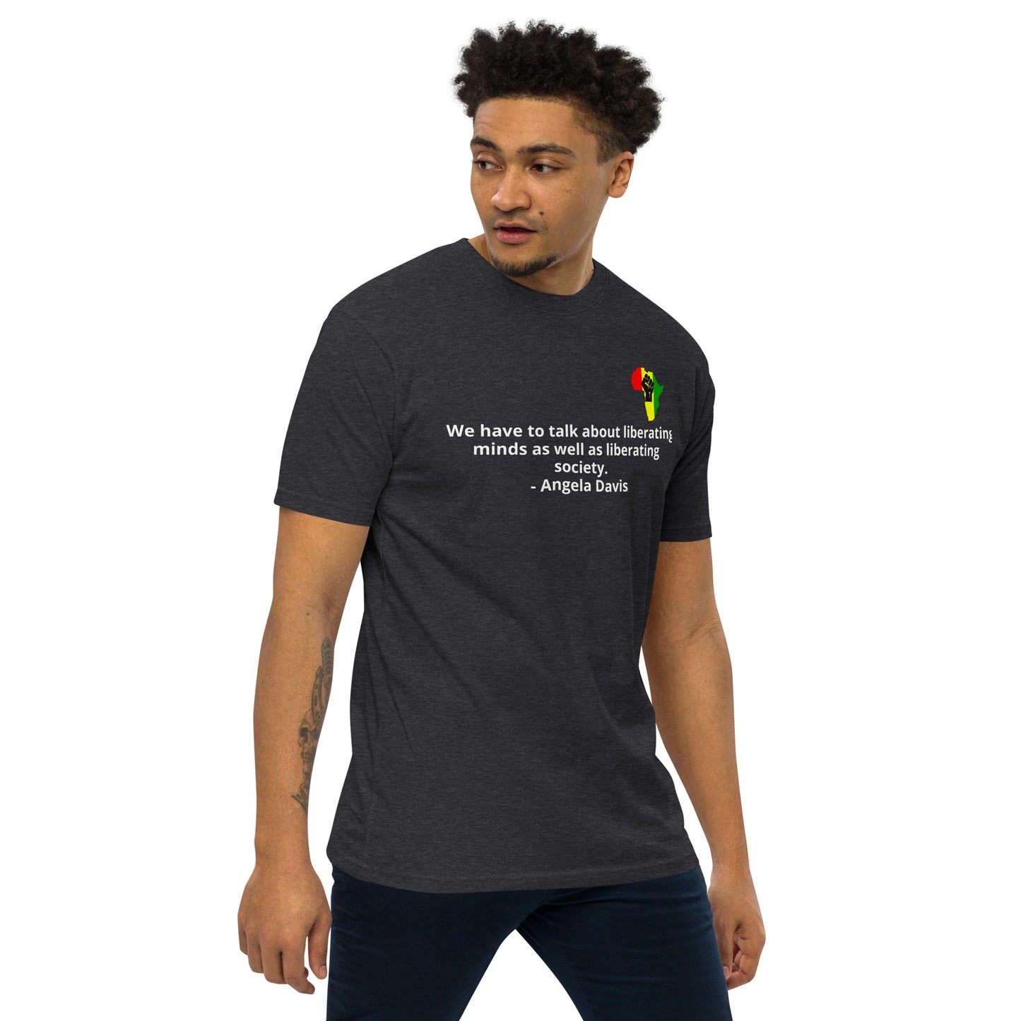 Liberating minds _Angela Davis  Premium Heavyweight Tee