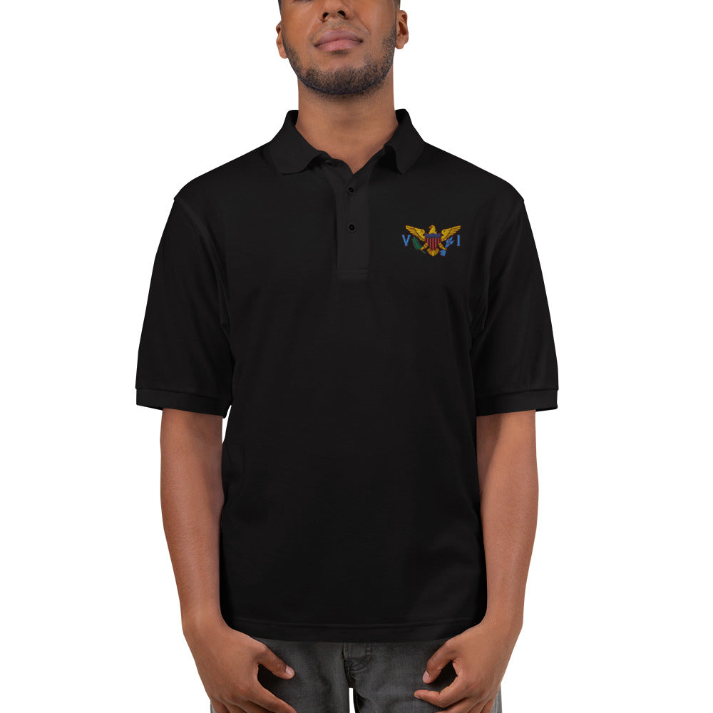 VI Flag Men's Premium Polo