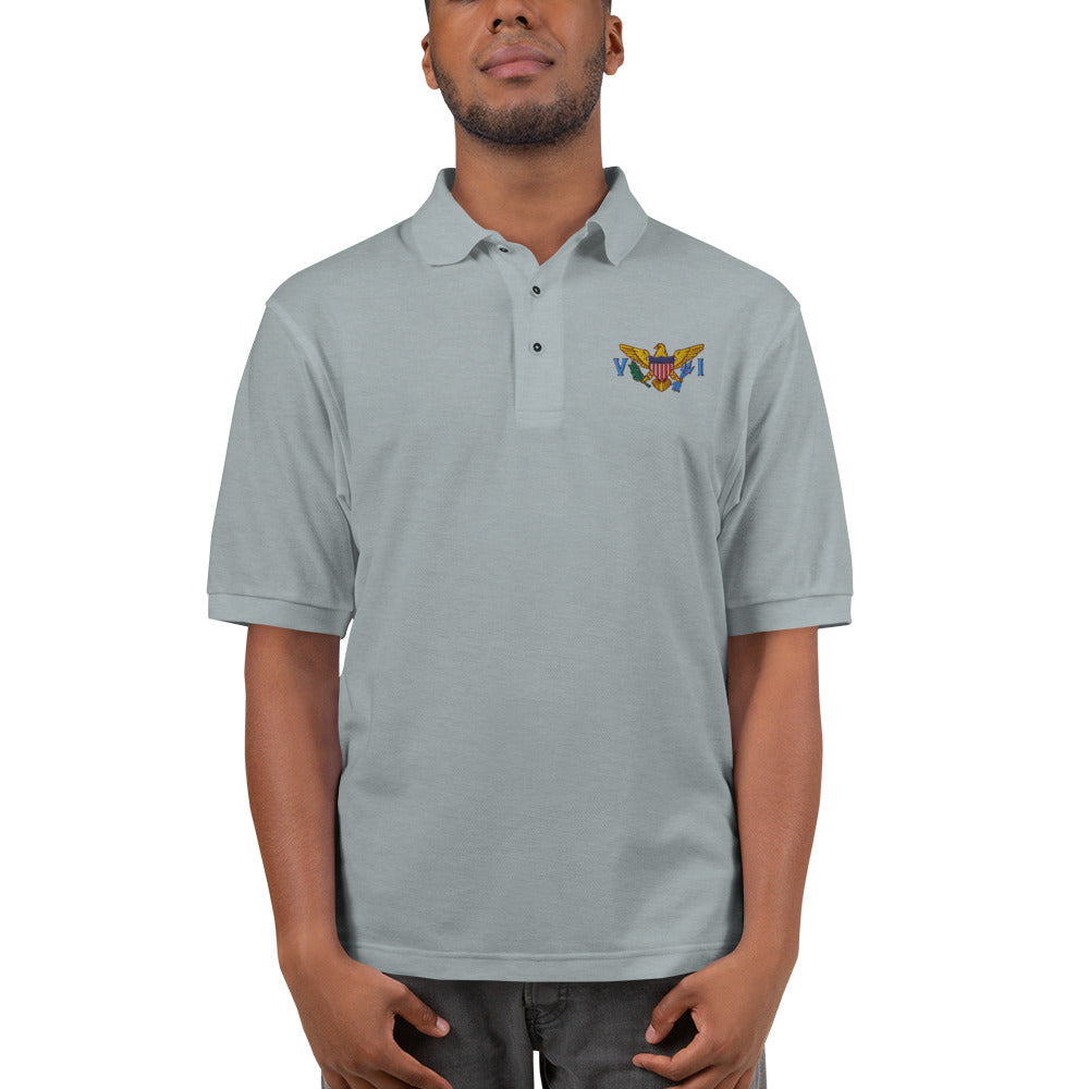 VI Flag Men's Premium Polo