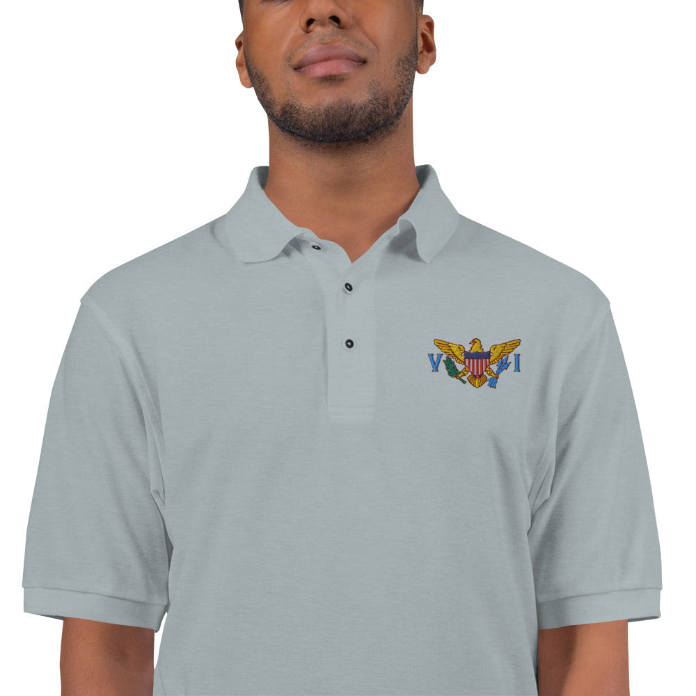 VI Flag Men's Premium Polo