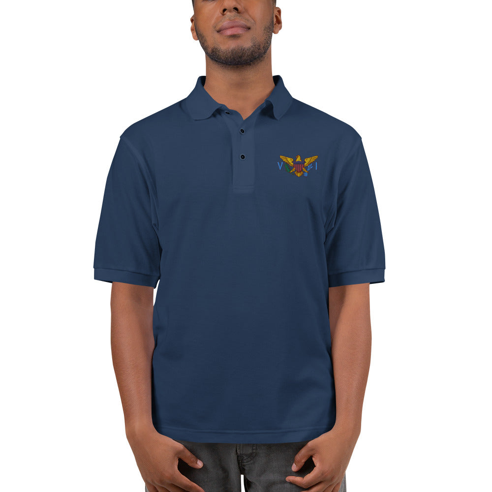 VI Flag Men's Premium Polo