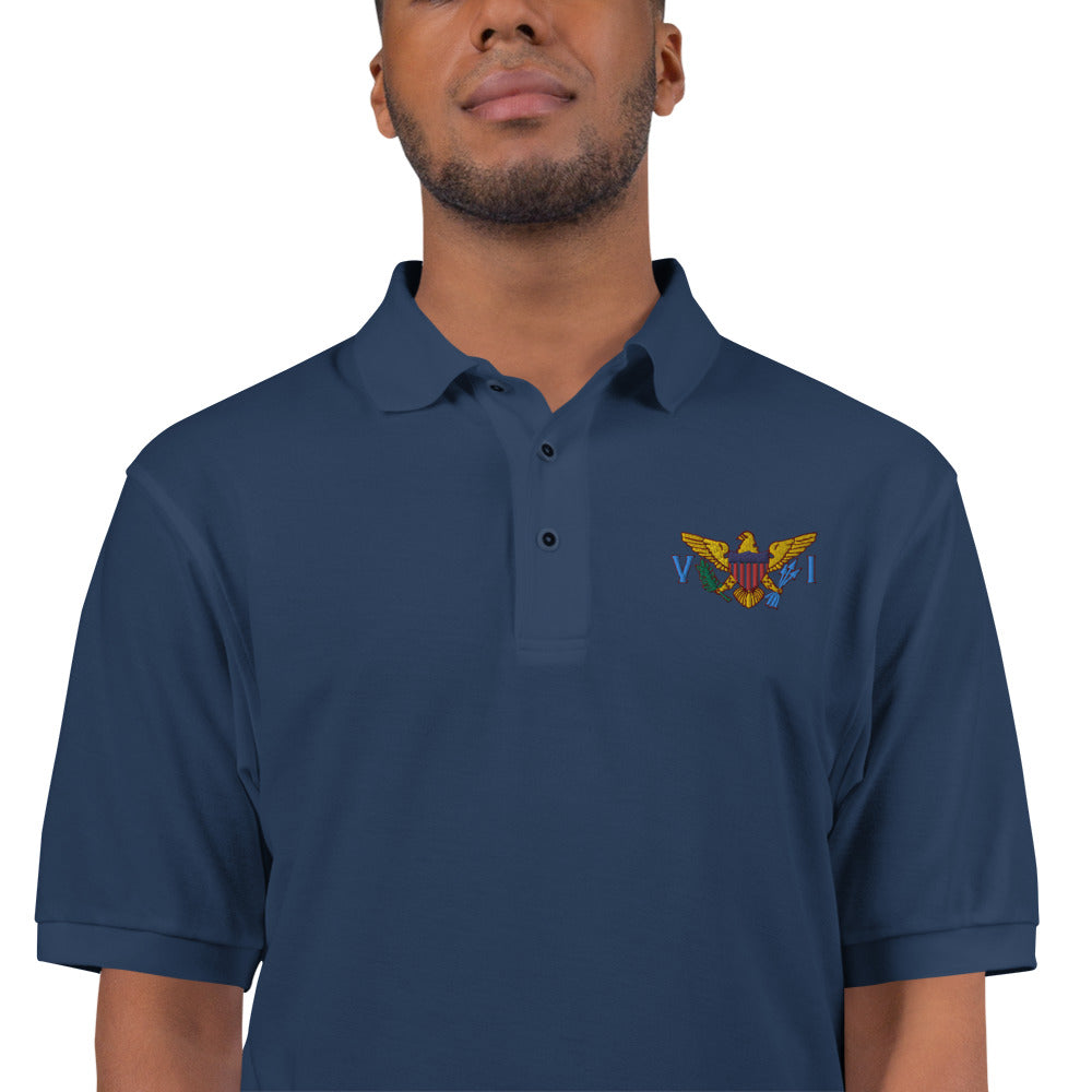 VI Flag Men's Premium Polo