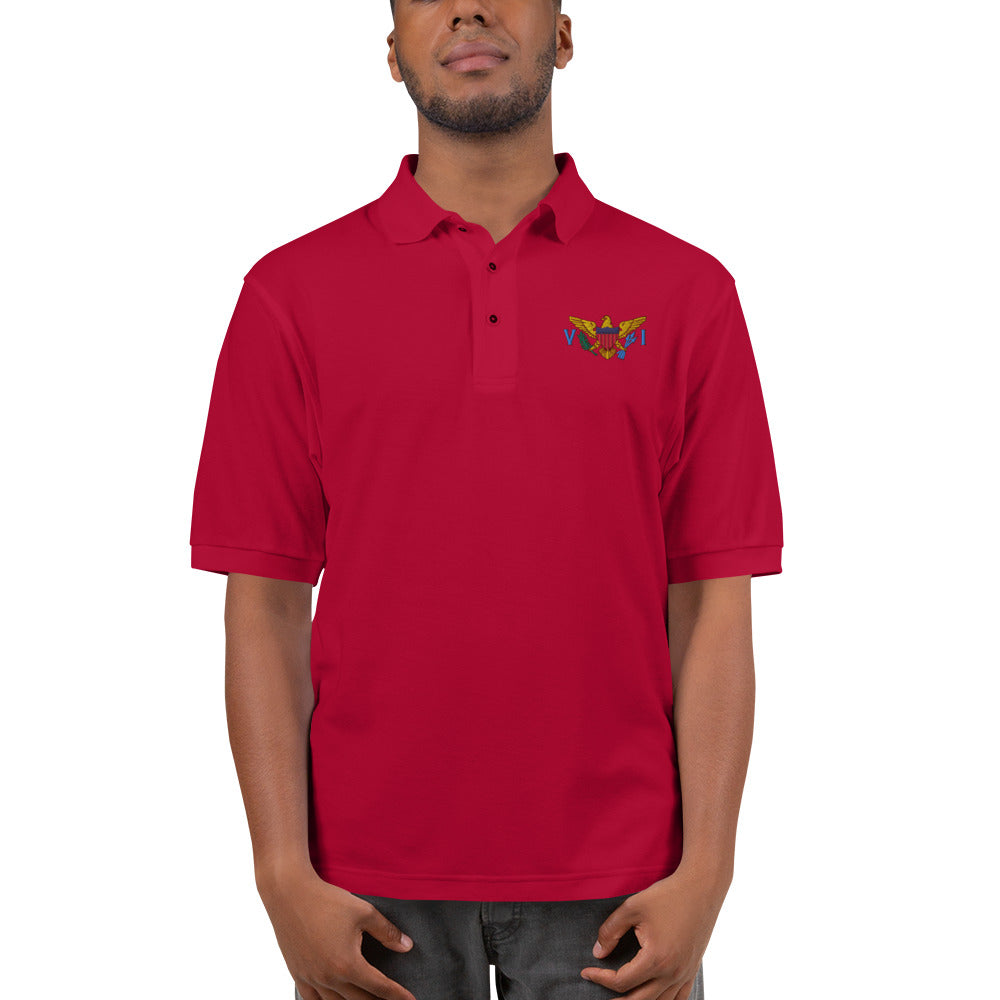 VI Flag Men's Premium Polo