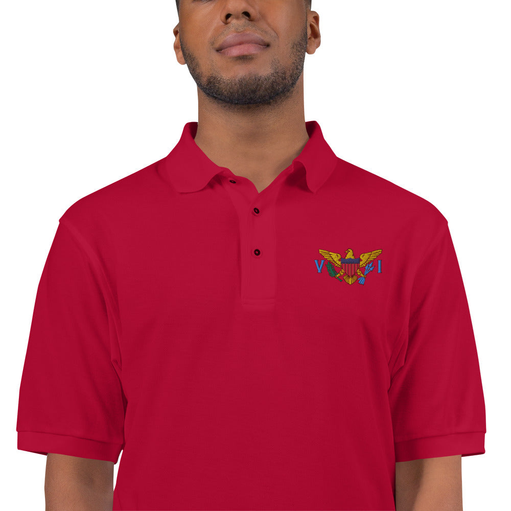 VI Flag Men's Premium Polo