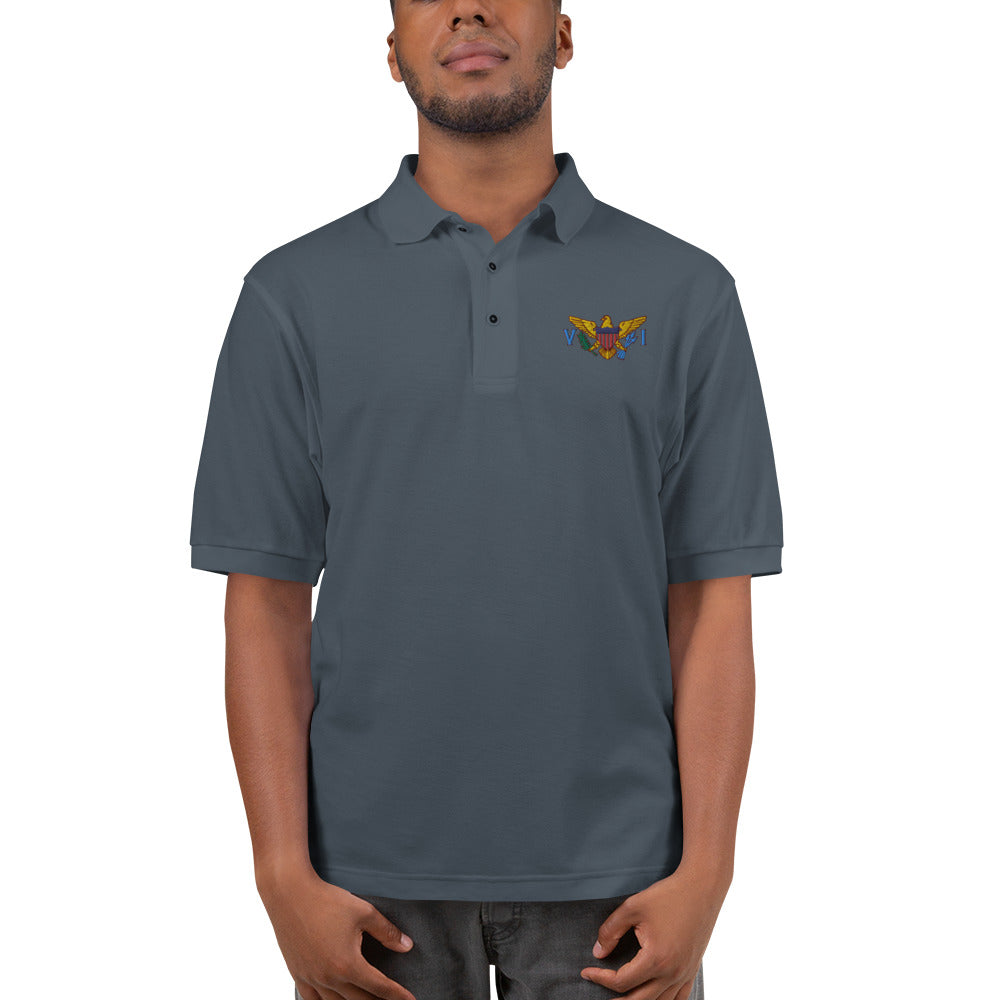 VI Flag Men's Premium Polo