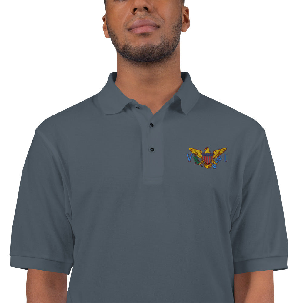 VI Flag Men's Premium Polo