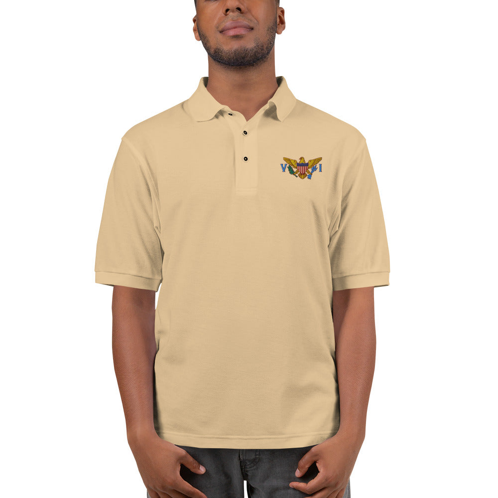 VI Flag Men's Premium Polo