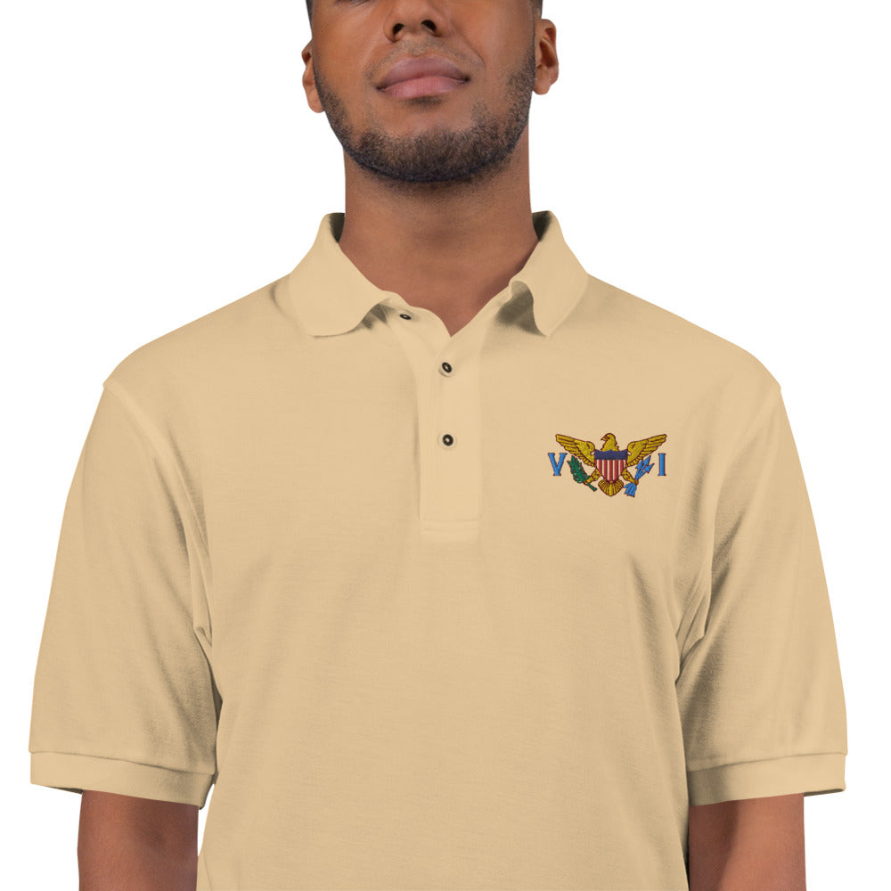 VI Flag Men's Premium Polo