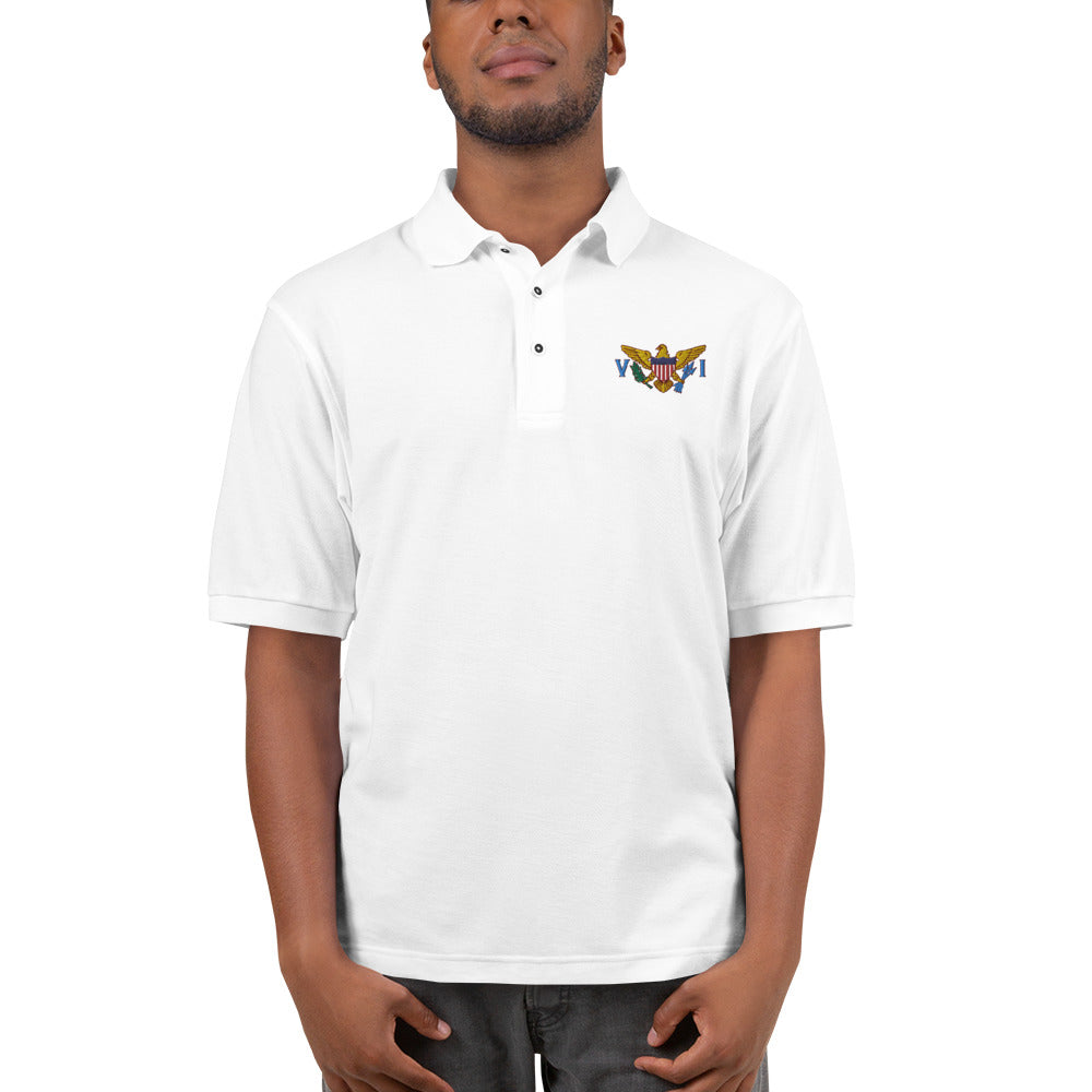 VI Flag Men's Premium Polo