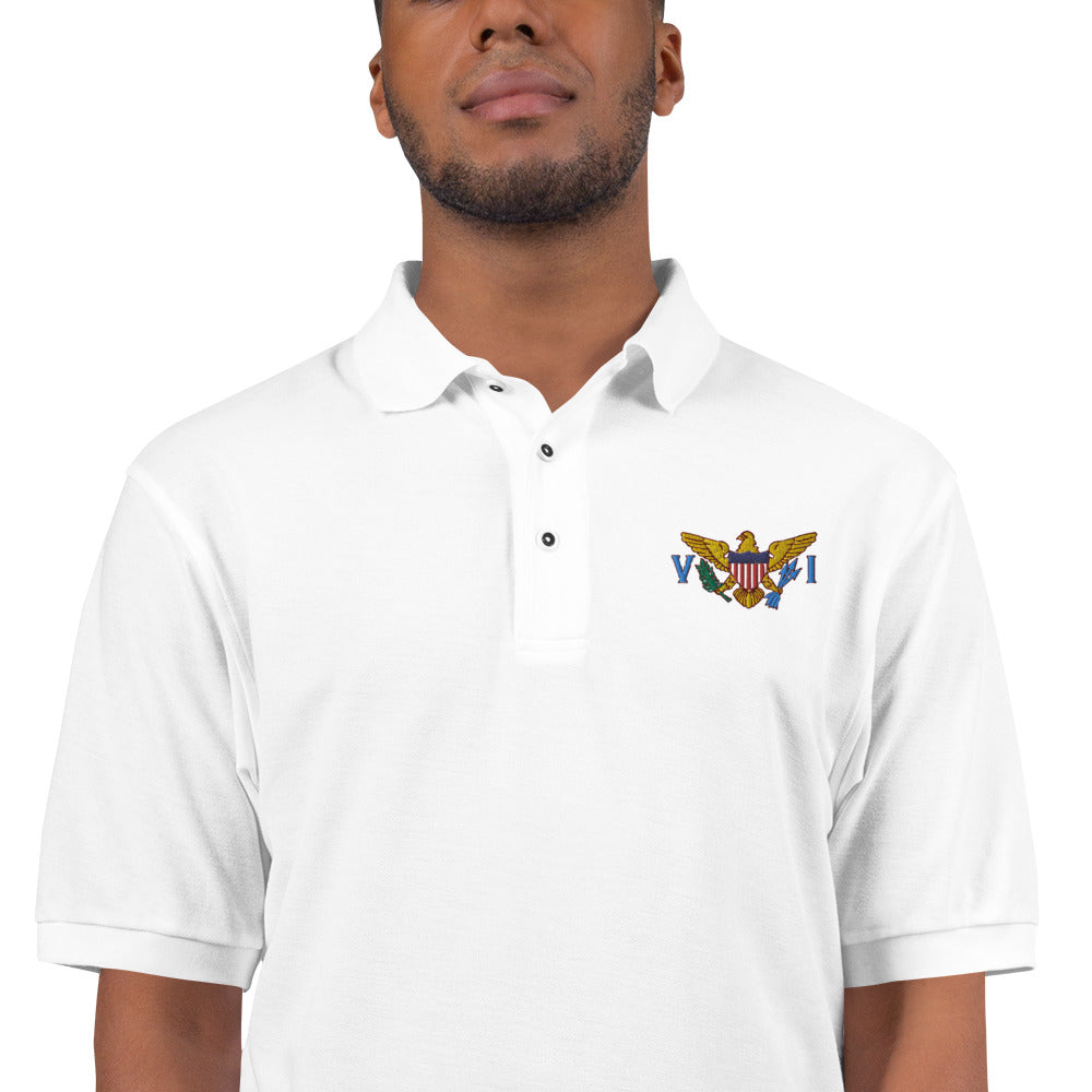 VI Flag Men's Premium Polo