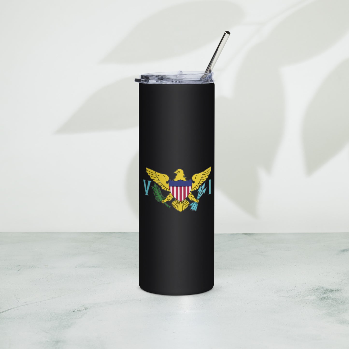 VI Flag Stainless steel tumbler