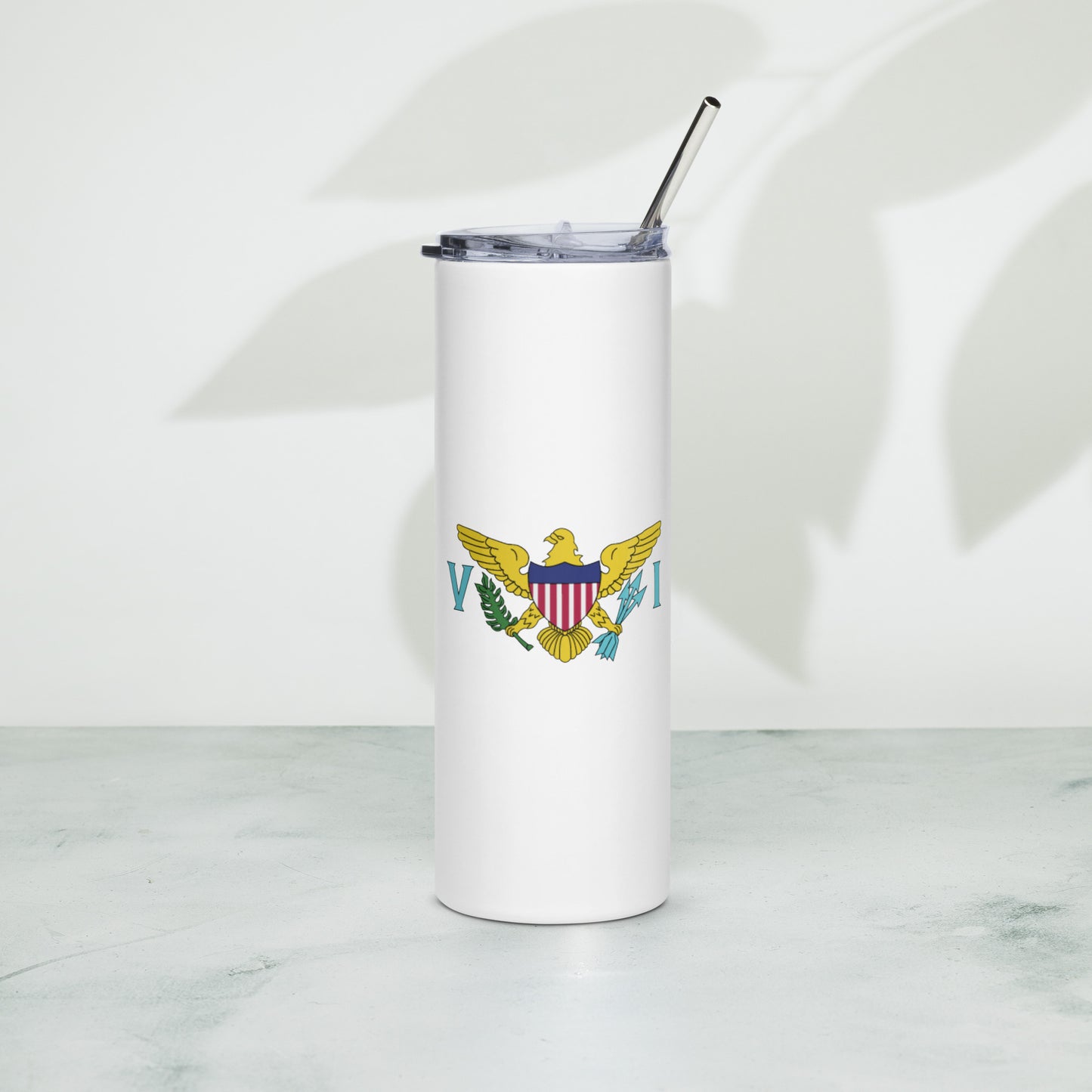 VI Flag Stainless steel tumbler