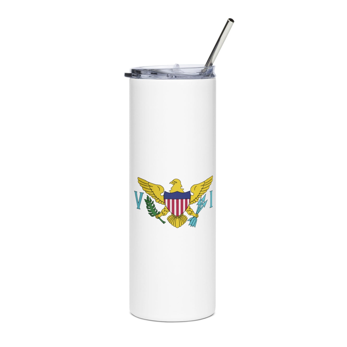 VI Flag Stainless steel tumbler