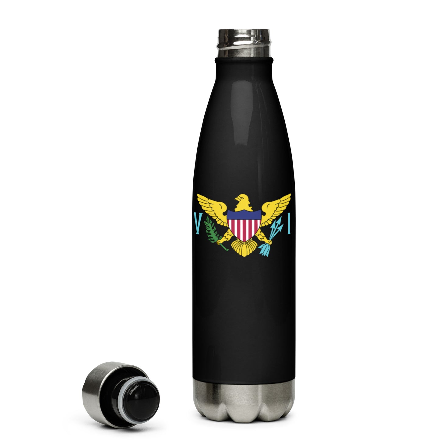 VI Flag Stainless steel water bottle